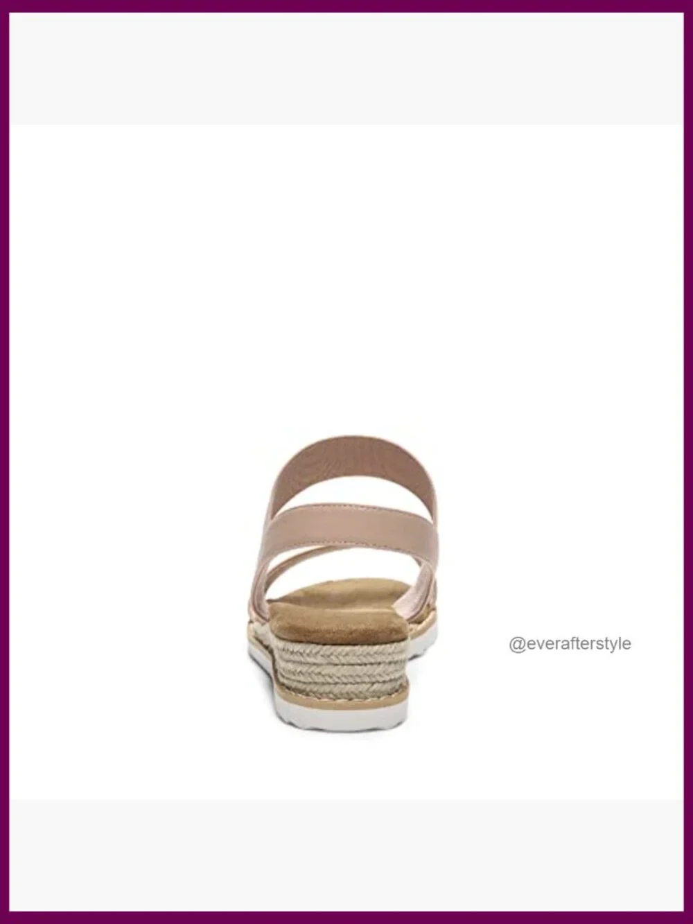 Open Toe Wedge Sandals with Ankle Strap - Comfortable Espadrille Style Shoes
